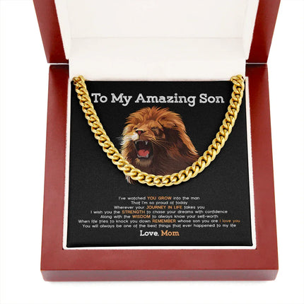 To My Son - You Will Always The Best Things To My Life- Cuban Link Chain SO99T - Charming Present
