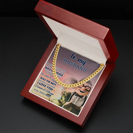 To My Husband Meeting You Was Fate Cuban Link Chain SO13v5 - Charming Present