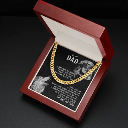To My Dad I - Will Always Your Little Boy - Cuban Link Chain SO129V - Charming Present