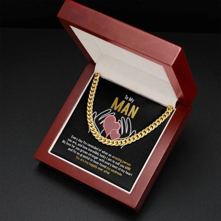 To My Man - You Are My Happily Ever After - Cuban Link Chain SO94T - Charming Present