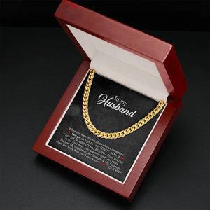 To My Husband - Infinity And Beyond - Cuban Link Chain KT09