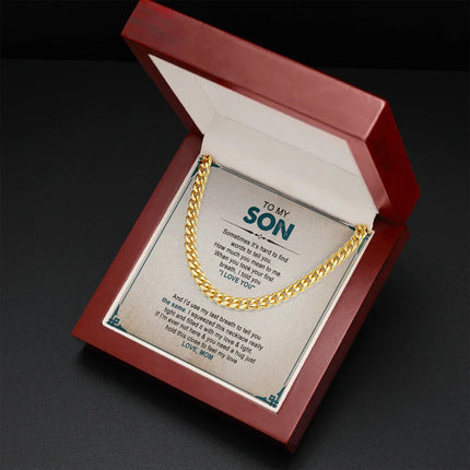 To My Son - You Mean The Word To Me - Cuban Link Chain SO93V - Charming Present