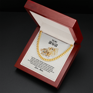 To My Son - Believe In Yourself And Do Your Best - Cuban Link Chain SO106V