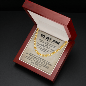 To My Son - I Will Always Love You - Cuban Link Chain SO73V