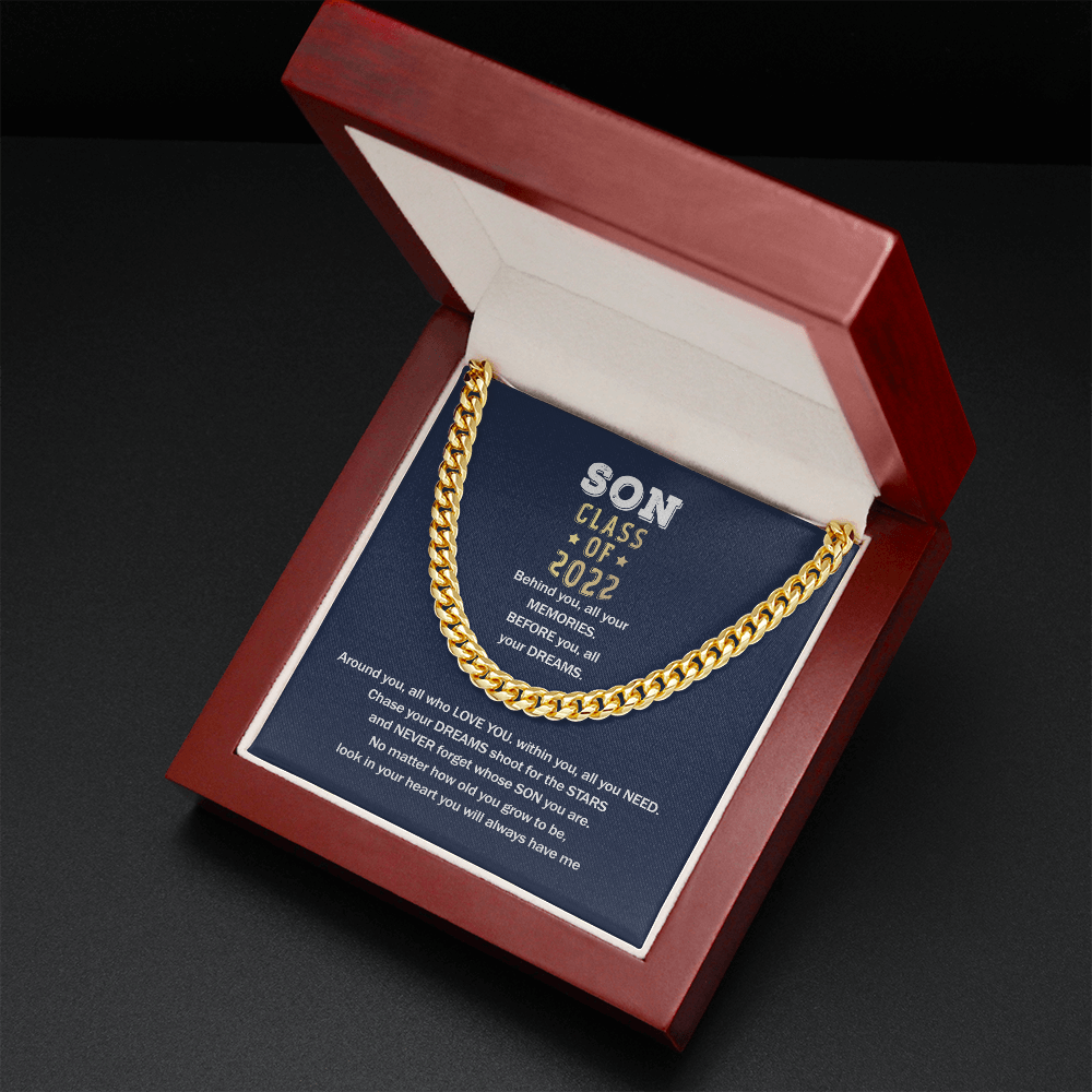 To My Son - You Will Always Have Me Graduation - Cuban Link Chain SO79V