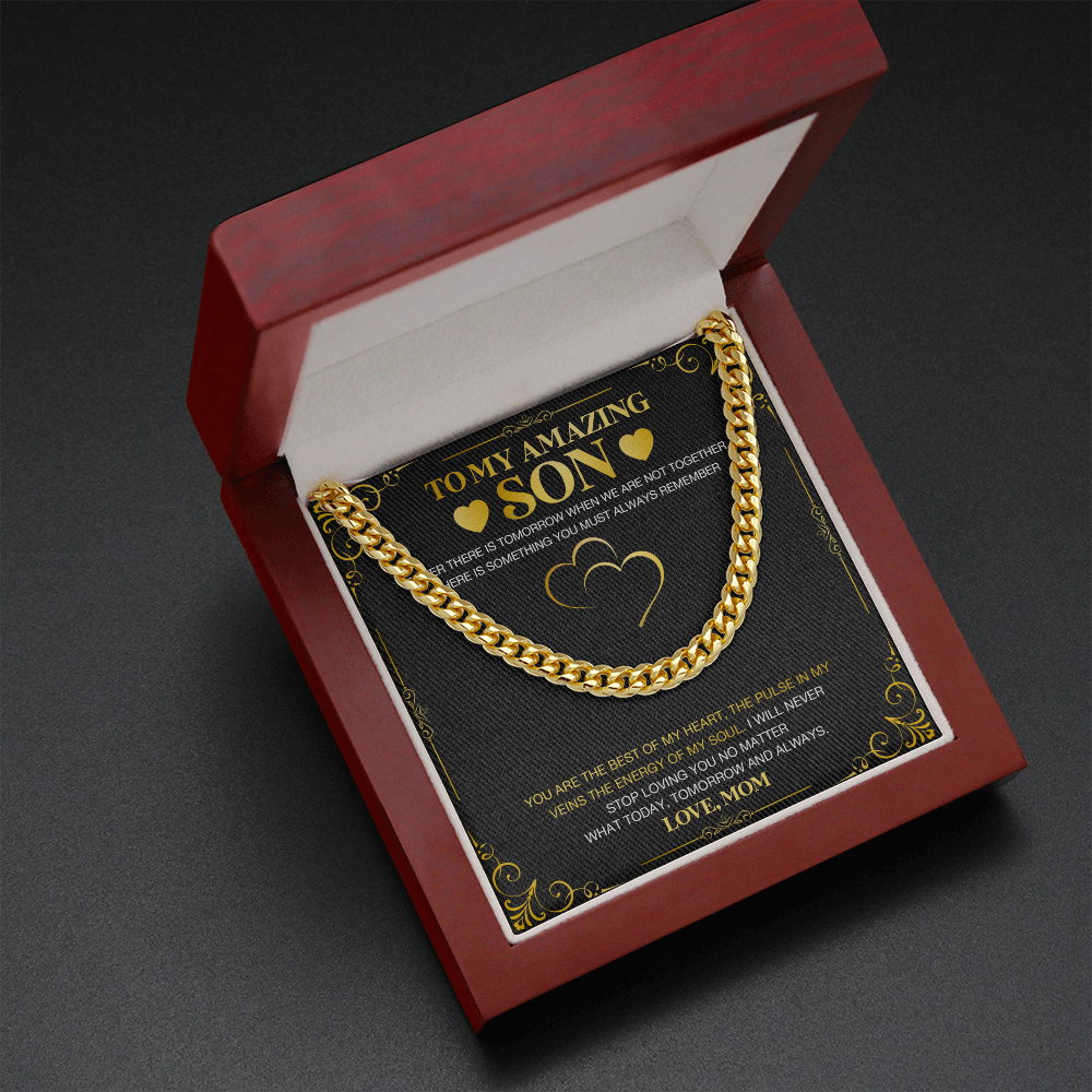 To My Amazing Son - Always Remember - Cuban Link Chain KT25