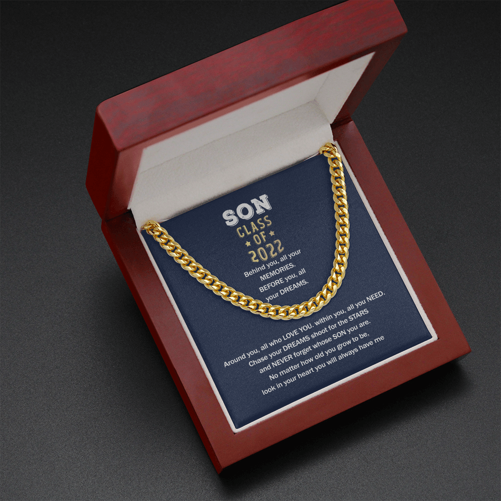 To My Son - You Will Always Have Me Graduation - Cuban Link Chain SO79V