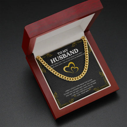To My Husband - Love You Longer - Cuban Link Chain KT24 - Charming Present