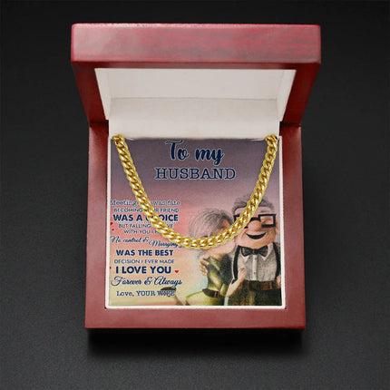 To My Husband Meeting You Was Fate Cuban Link Chain SO13v5 - Charming Present