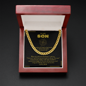 To My Son - Loved More Than You Know - Cuban Link Chain SO108V