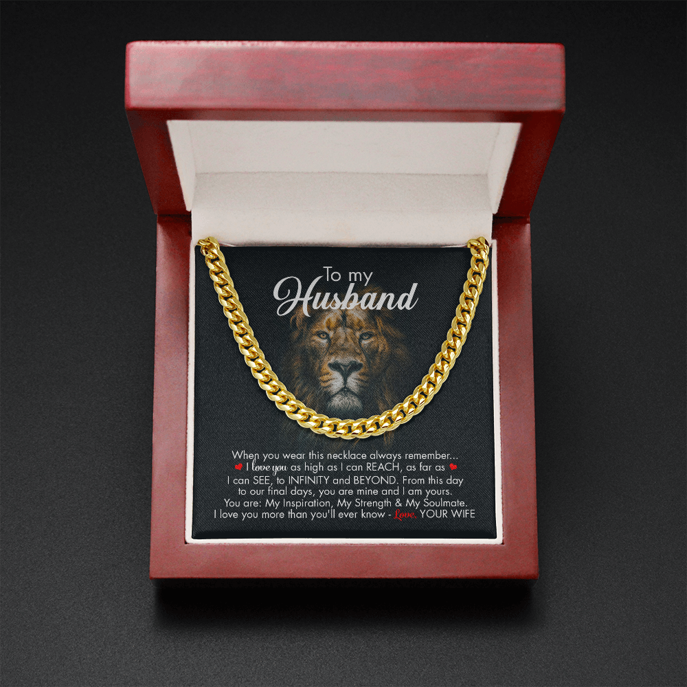 To My Husband - Infinity And Beyond - Cuban Link Chain KT09v2