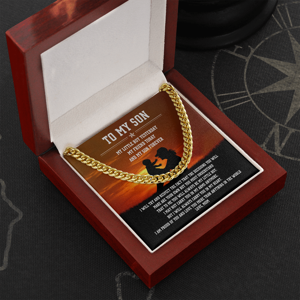To My Son - I Am Proud Of You - Cuban Link Chain SO84