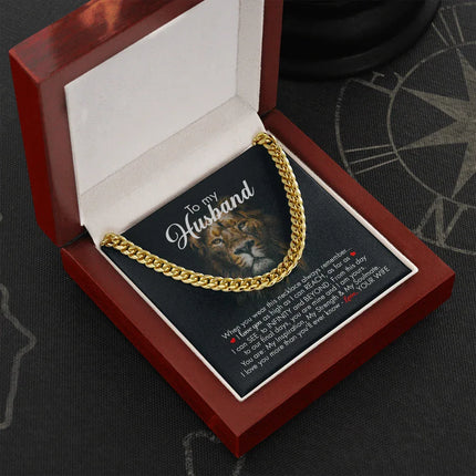 To My Husband - Infinity And Beyond - Cuban Link Chain KT09v2 - Charming Present