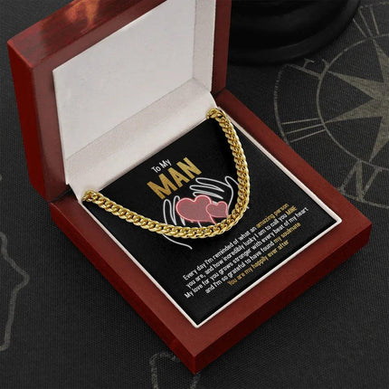 To My Man - You Are My Happily Ever After - Cuban Link Chain SO94T - Charming Present