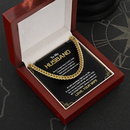 To My Husband - You Are My Everything - Cuban Link Chain SO83T - Charming Present