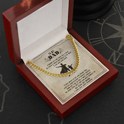 To My Dad - You Will Always Be My Dad & My Hero - Cuban Link Chain SO133V - Charming Present