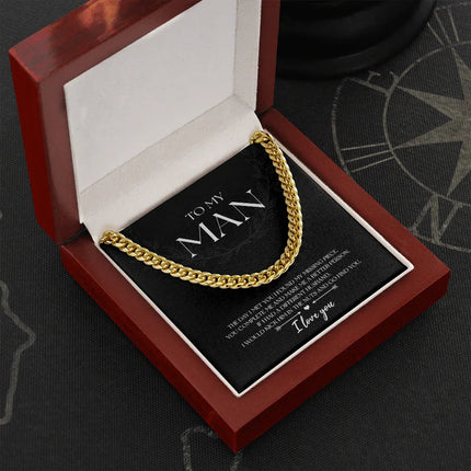 To My Man - Found My Missing Piece - Cuban Link Chain SO102V - Charming Present