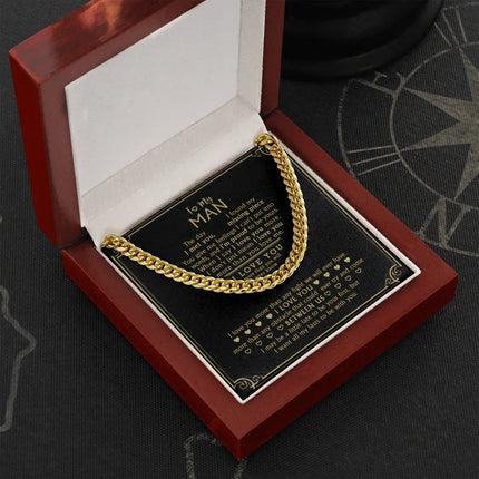 To My Man - My Missing Piece - Cuban Link Chain KT10 - Charming Present