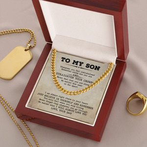 To My Son - I Will Always Love You - Cuban Link Chain SO73V