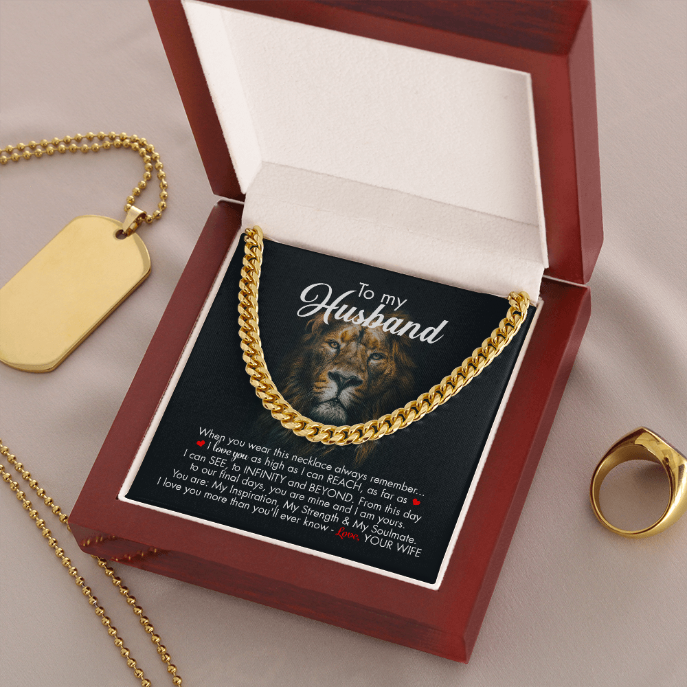 To My Husband - Infinity And Beyond - Cuban Link Chain KT09v2