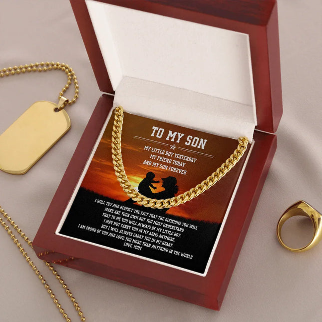 To My Son - I Am Proud Of You - Cuban Link Chain SO84 - Charming Present