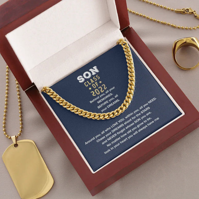 To My Son - You Will Always Have Me Graduation - Cuban Link Chain SO79V - Charming Present