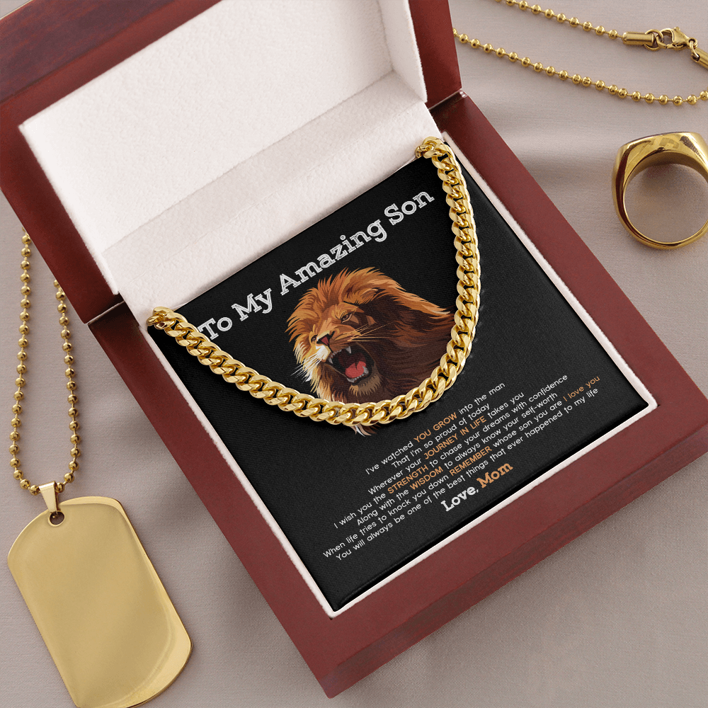 To My Son - You Will Always The Best Things To My Life- Cuban Link Chain SO99T