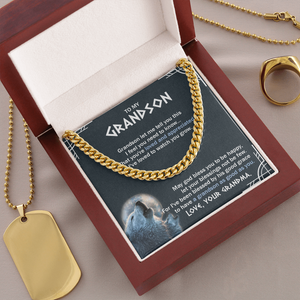 To My Grandson - You Are Loved And Appreciated - Cuban Link Chain SO123T