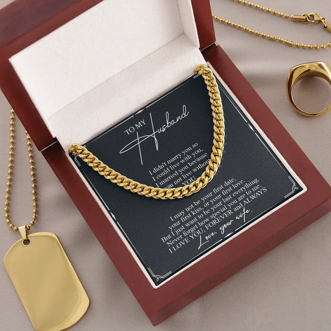 To My Husband - Never Forget How Special You Are To Me - Cuban Link Chain SO84T - Charming Present