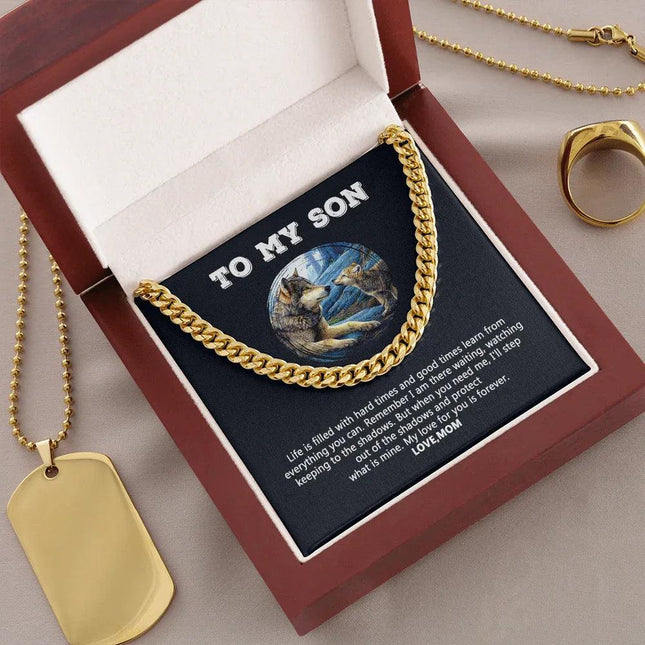 To My Son - My Love For You Is Forever - Cuban Link Chain SO109V - Charming Present