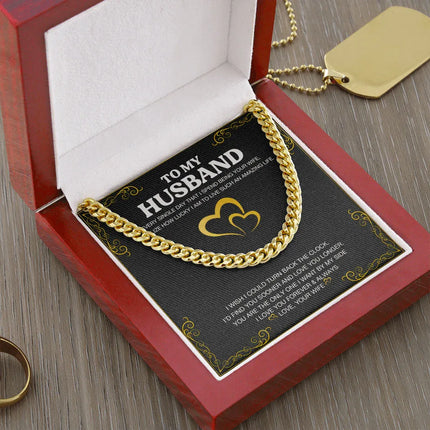 To My Husband - Love You Longer - Cuban Link Chain KT24 - Charming Present