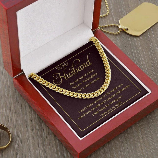 To My Husband You Are One Of A Kind Cuban SO33 - Charming Present