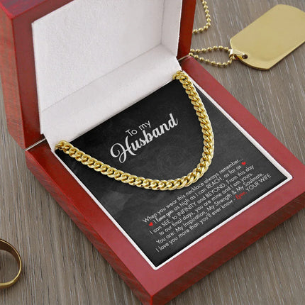 To My Husband - Infinity And Beyond - Cuban Link Chain KT09 - Charming Present