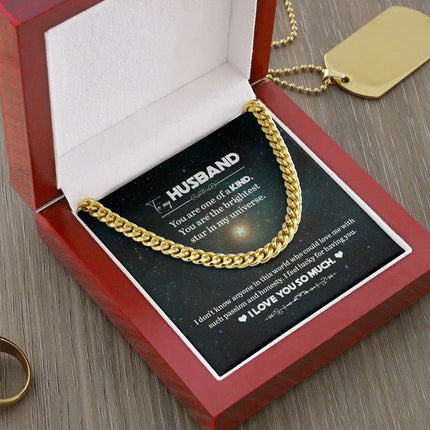 To My Husband - You Are One Of A Kind - Cuban Link Chain KT07 - Charming Present