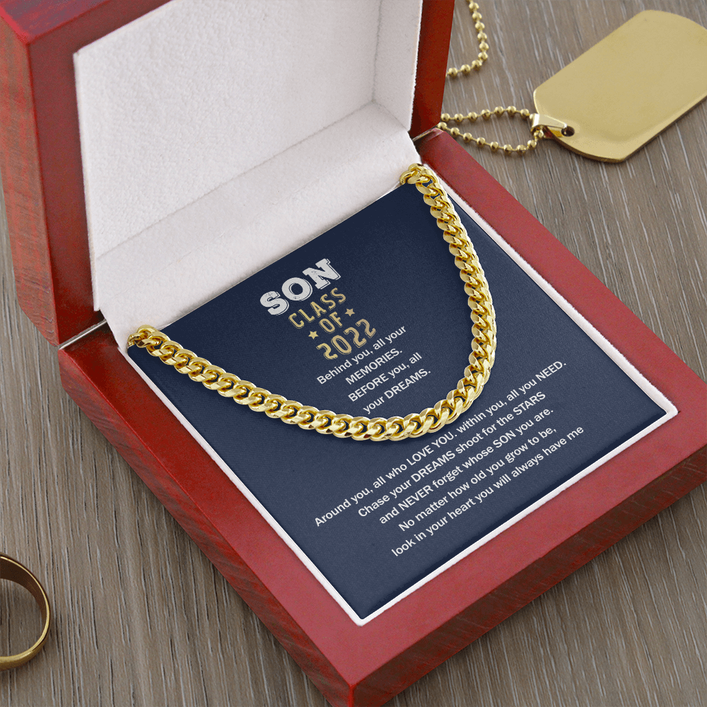 To My Son - You Will Always Have Me Graduation - Cuban Link Chain SO79V