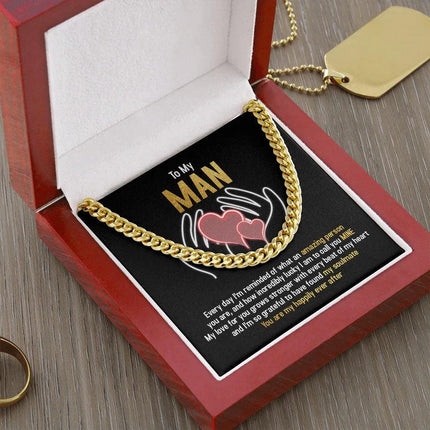 To My Man - You Are My Happily Ever After - Cuban Link Chain SO94T - Charming Present