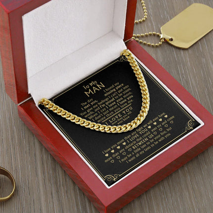 To My Man - My Missing Piece - Cuban Link Chain KT10 - Charming Present