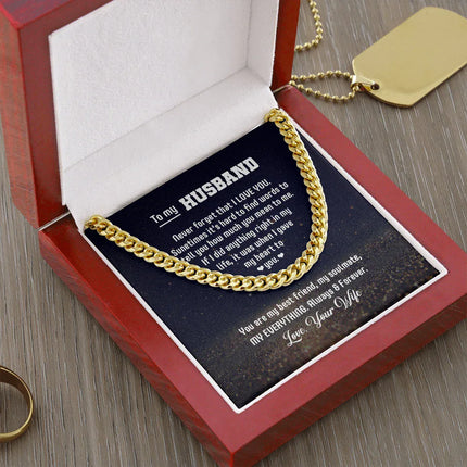 To My Husband - You Are My Everything - Cuban Link Chain KT06 - Charming Present