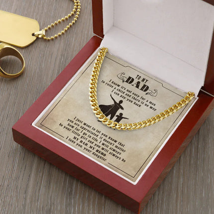 To My Dad - You Will Always Be My Dad & My Hero - Cuban Link Chain SO133V - Charming Present