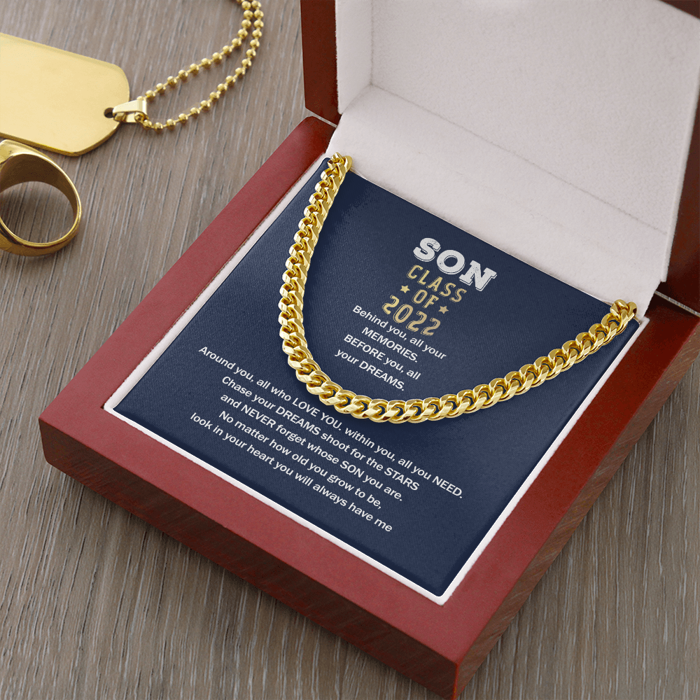 To My Son - You Will Always Have Me Graduation - Cuban Link Chain SO79V