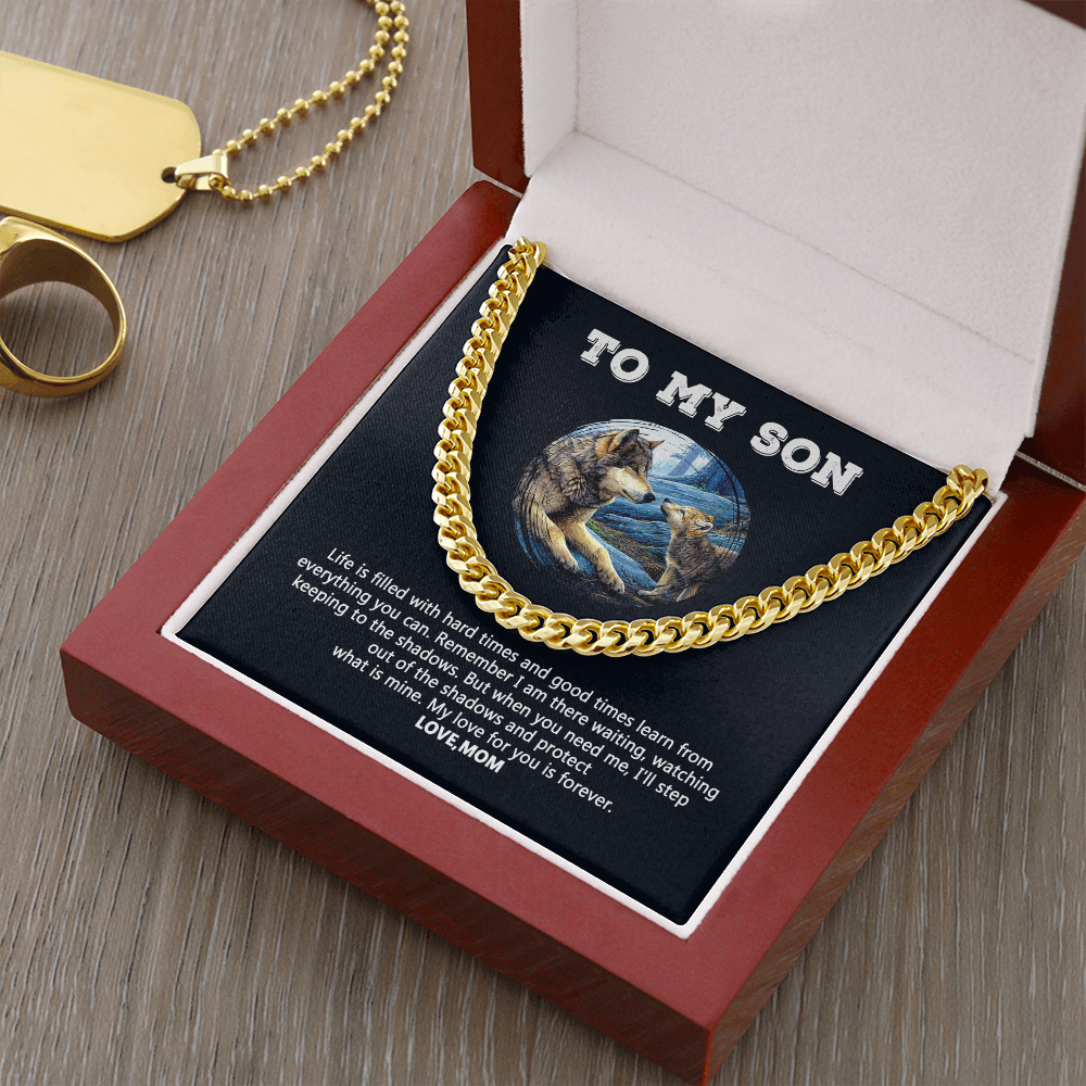 To My Son - My Love For You Is Forever - Cuban Link Chain SO109V