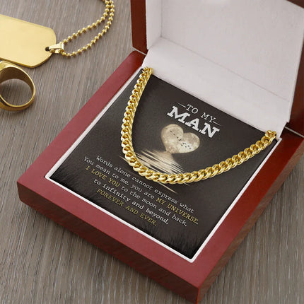 To My Man - I Love You Forever & Ever - Cuban Link Chain SO81V - Charming Present