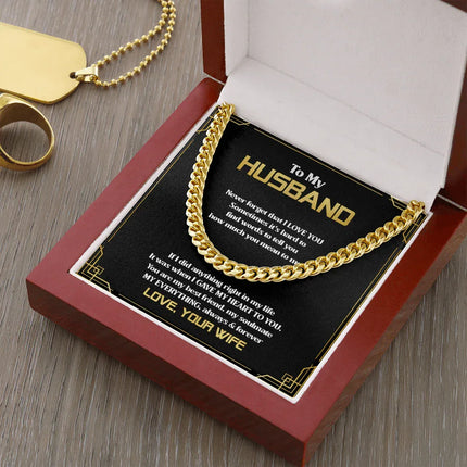 To My Husband - You Are My Everything - Cuban Link Chain SO83T - Charming Present