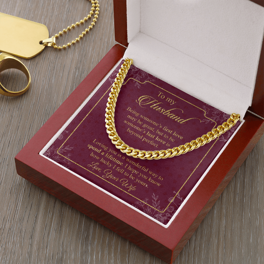 To My Husband Loving You Is A Wonderful Way To Spend A Lifetime Cuban SO35