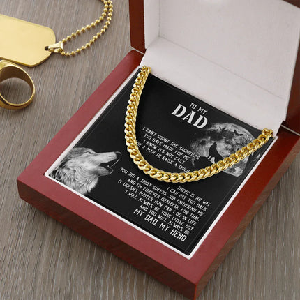 To My Dad I - Will Always Your Little Boy - Cuban Link Chain SO129V - Charming Present