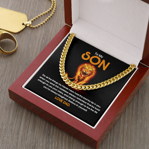 To My Son - Believe In Yourself As Much As I Believe In You - Cuban Link Chain SO85T