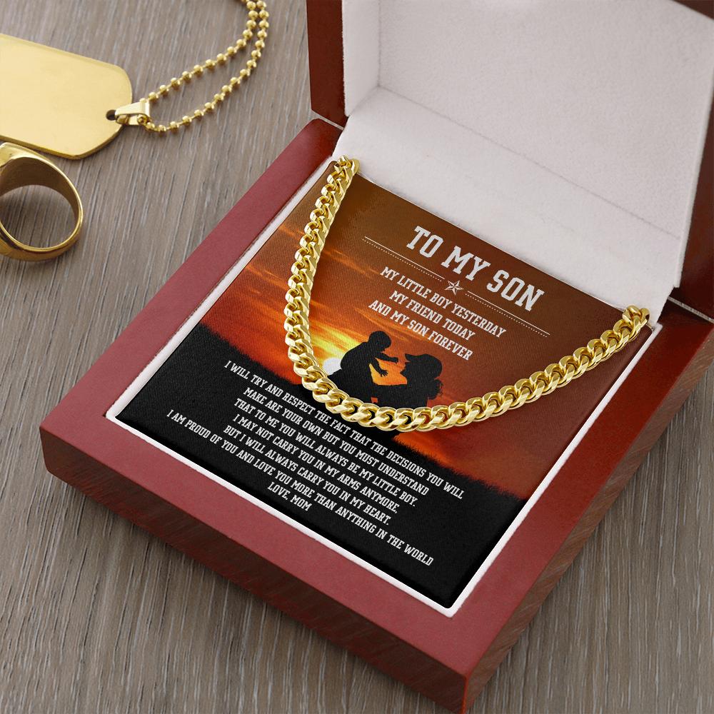 To My Son - I Am Proud Of You - Cuban Link Chain SO84