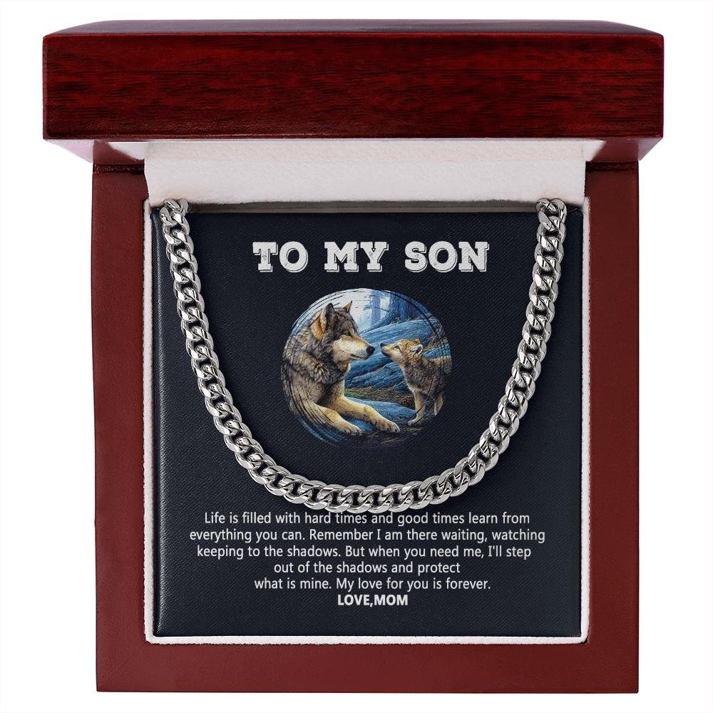 To My Son - My Love For You Is Forever - Cuban Link Chain SO109V