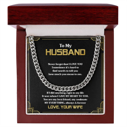 To My Husband - You Are My Everything - Cuban Link Chain SO83T - Charming Present