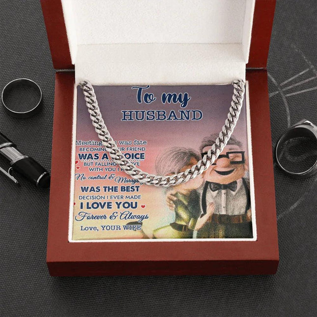 To My Husband Meeting You Was Fate Cuban Link Chain SO13v5 - Charming Present